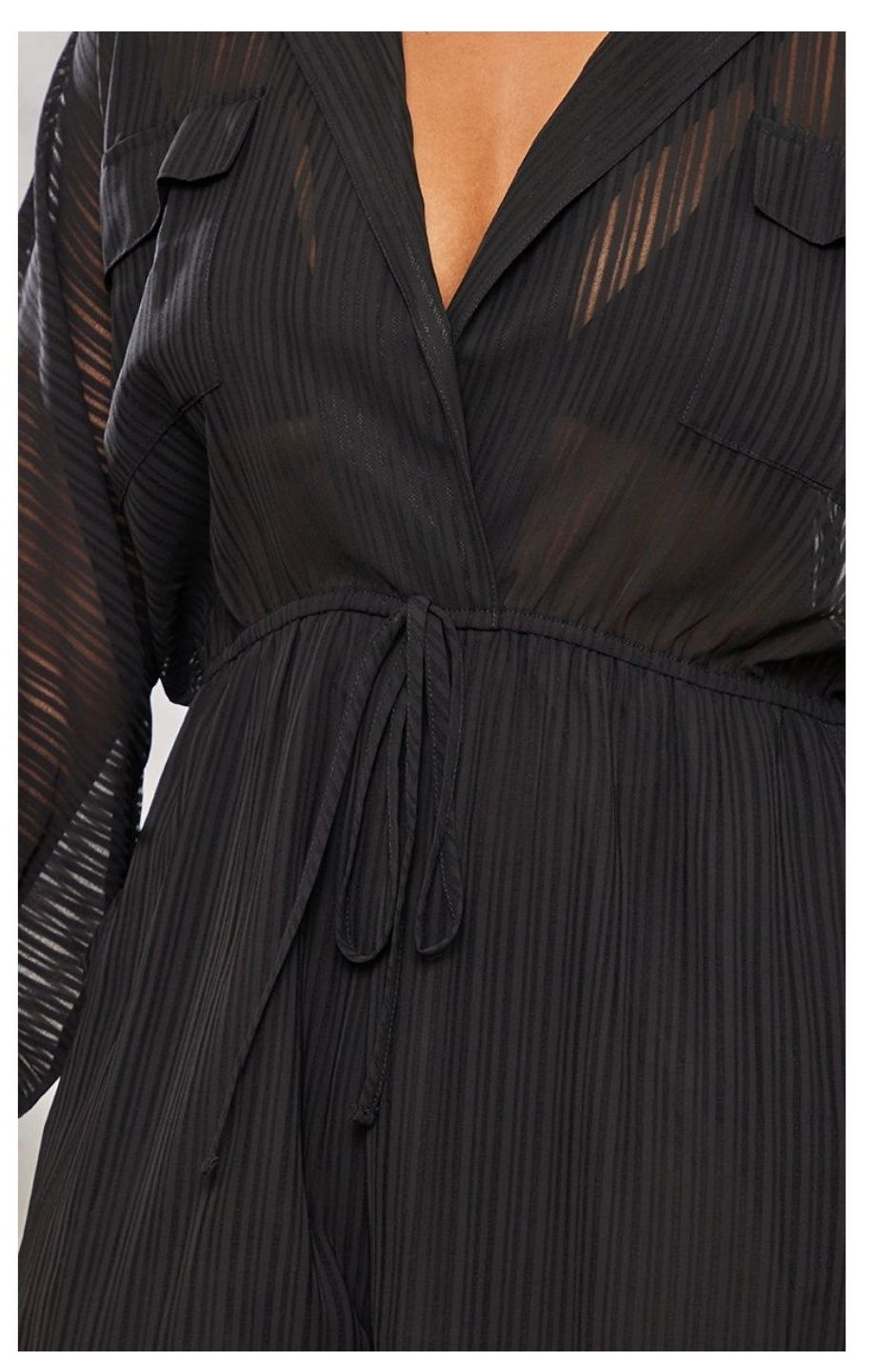 Kombinezon plus size r58 czarny