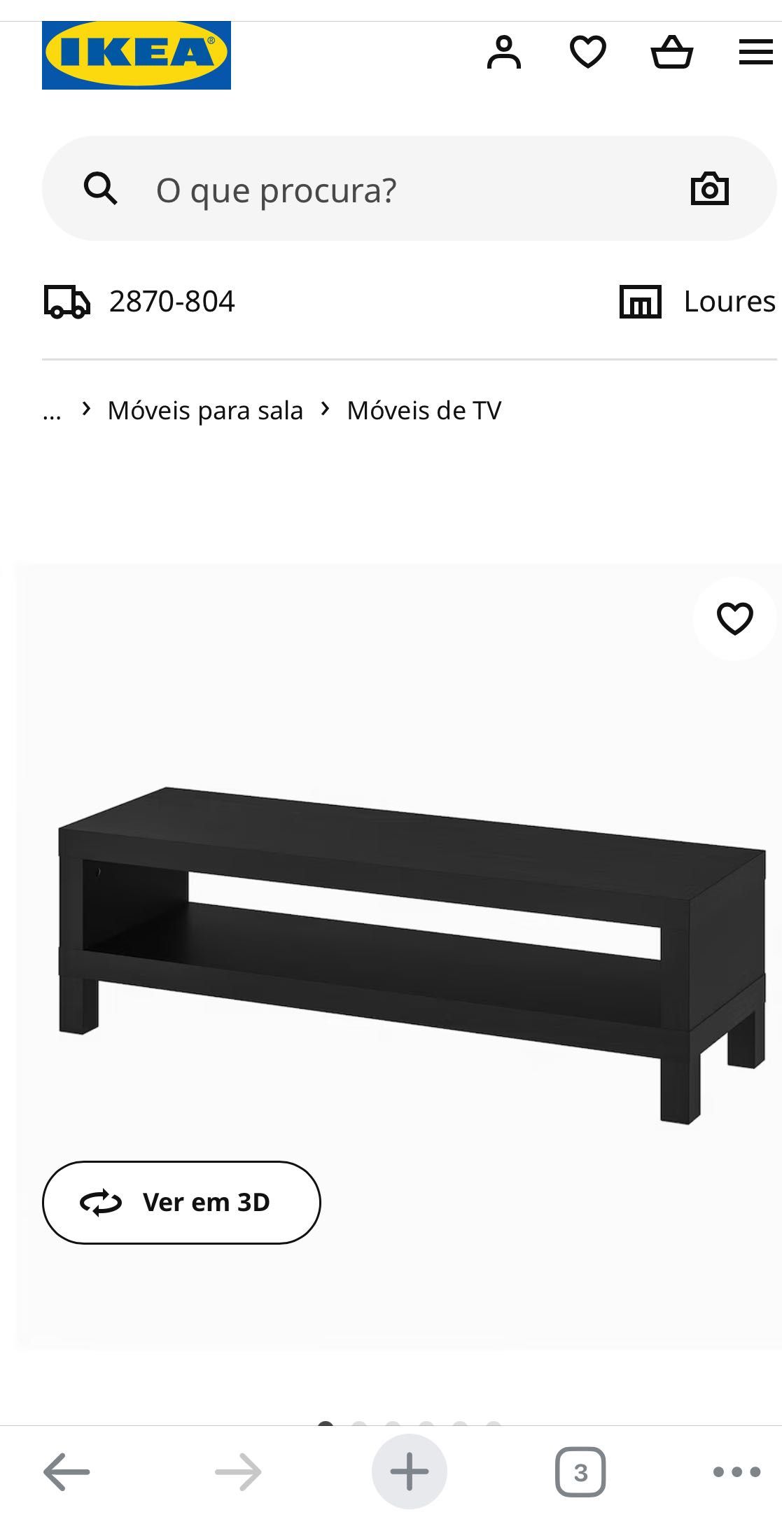 Móvel para televisão IKEA