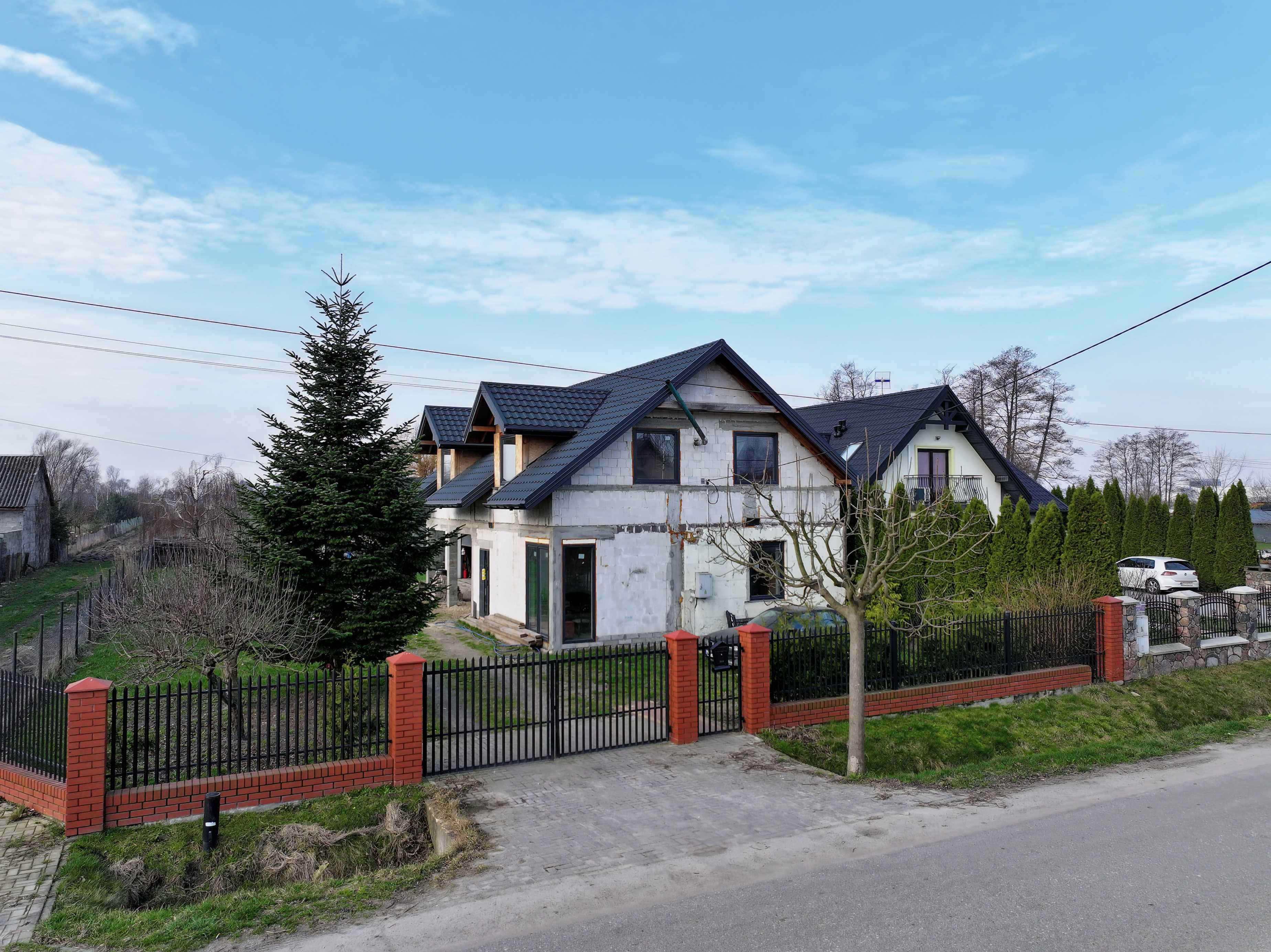Dom w trakcie budowy Nowe Kozłowice