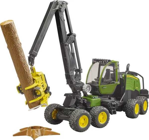 Kombajn zrębowy John Deere 1270G z drzewem Bruder Zabawka