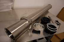 Carcaça p/ membrana de osmose reversa aço INOX sem costura (IVA incl.)