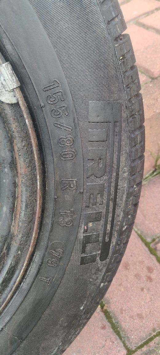 NOWE KOŁO opona+felga Fiat Panda PIRELLI 155/80/13 rozstaw śrub 4x98