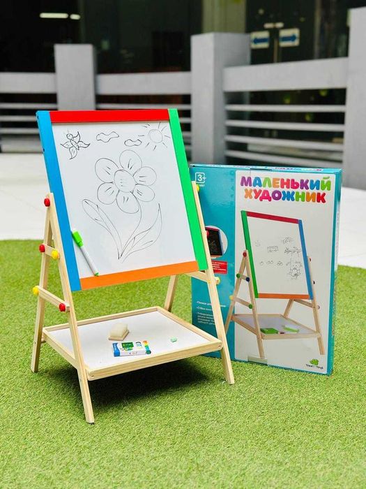 Деревянная игрушка  TREE TOYS MD 0897 Мольберт  двухстороний