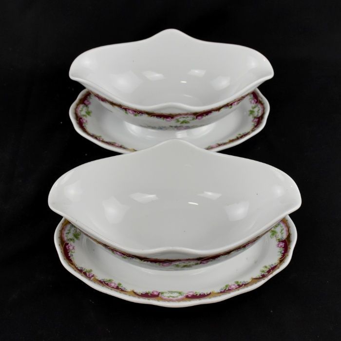 Par de molheiras Porcelana Alemã estilo Limoges