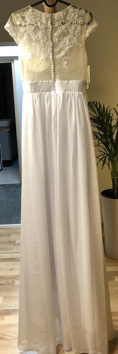 Suknia ślubna boho, rustykalna