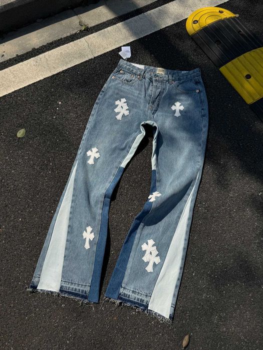 Штани Gallery Dept x Chrome Hearts Flared Jeans фларед джинси opium