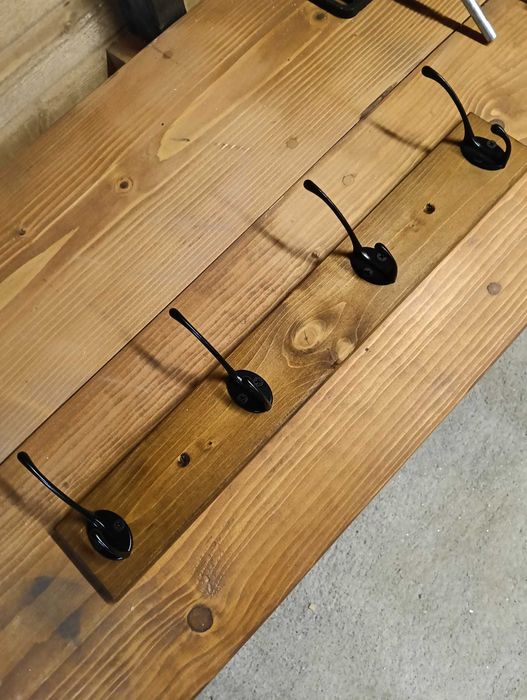 Cabide De Parede Pinho Maciço (4 Ganchos) - NOVO - Viseu