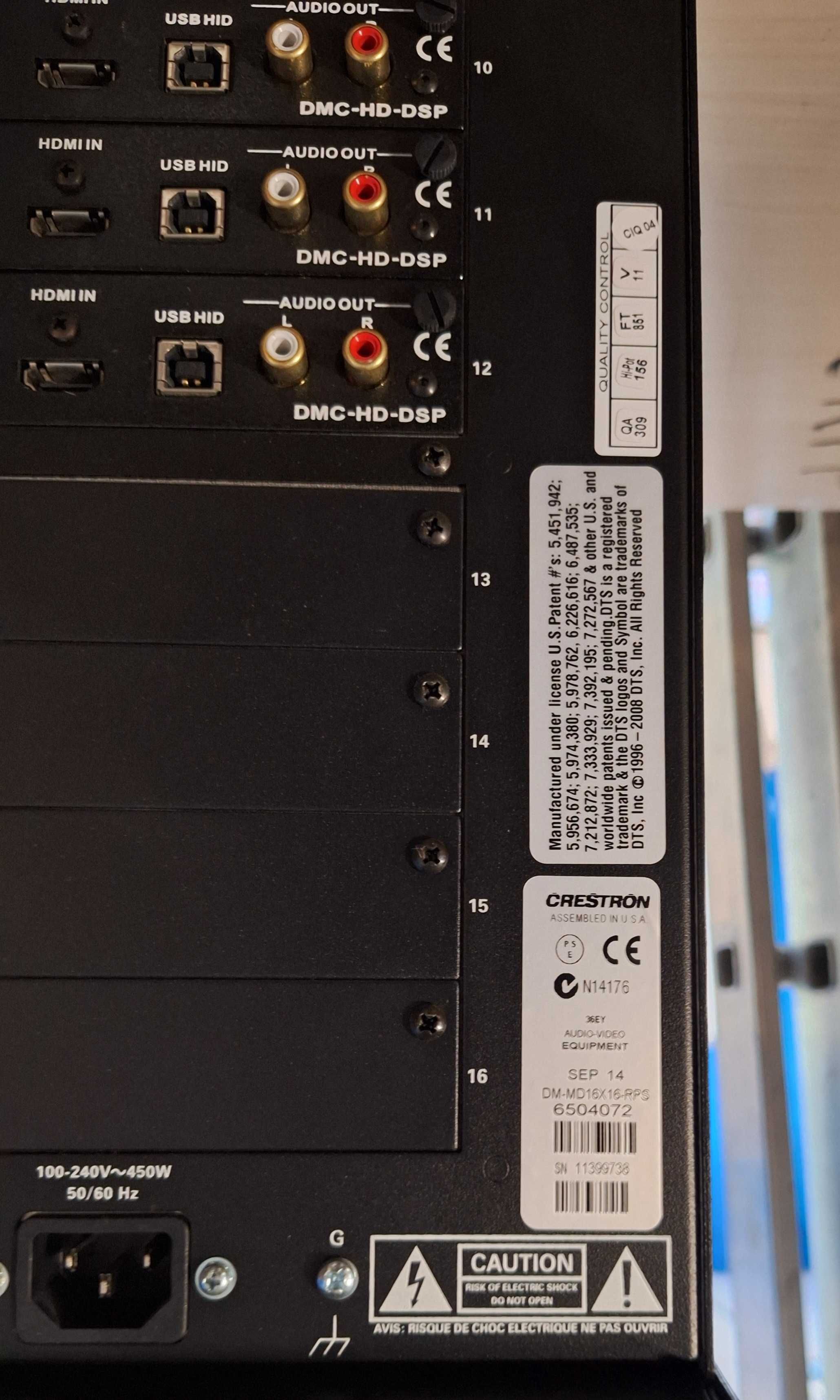 Crestron DM-MD16X16-RPS