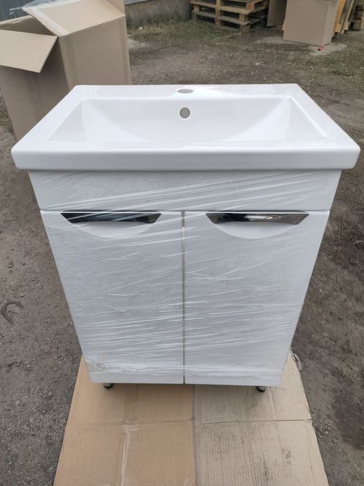 Умивальник з тумбою МДФ в ванну кімнату. 60 см.