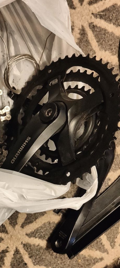 Kompletny napęd Shimano 3x8 Acera/Tourney - Przebieg 450 km!