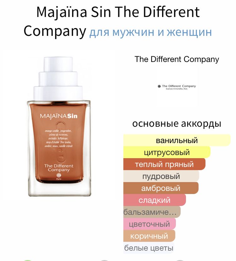 Majaïna Sin The Different Company, оригінал