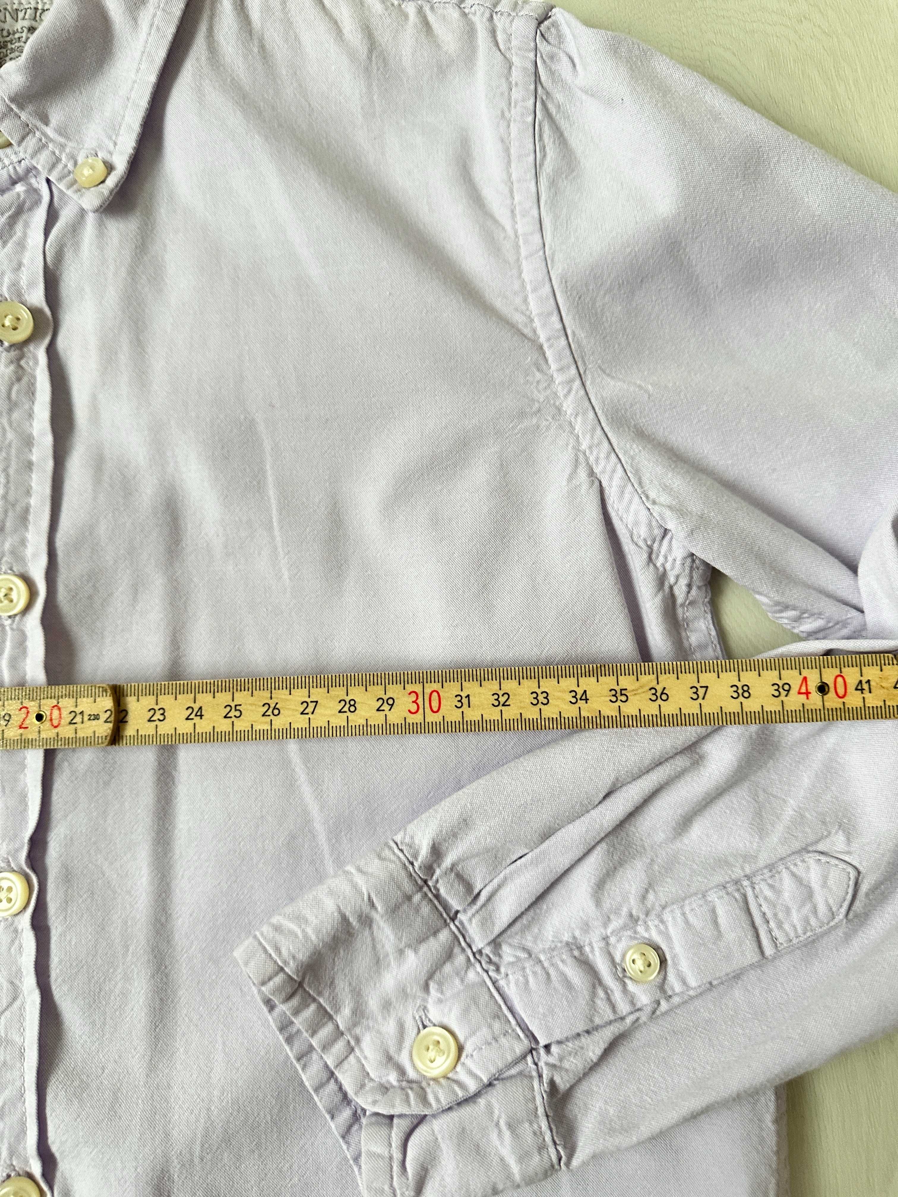 komplet Zara fiolet koszula i sweterek romby 7-8 128 lat stan idealny