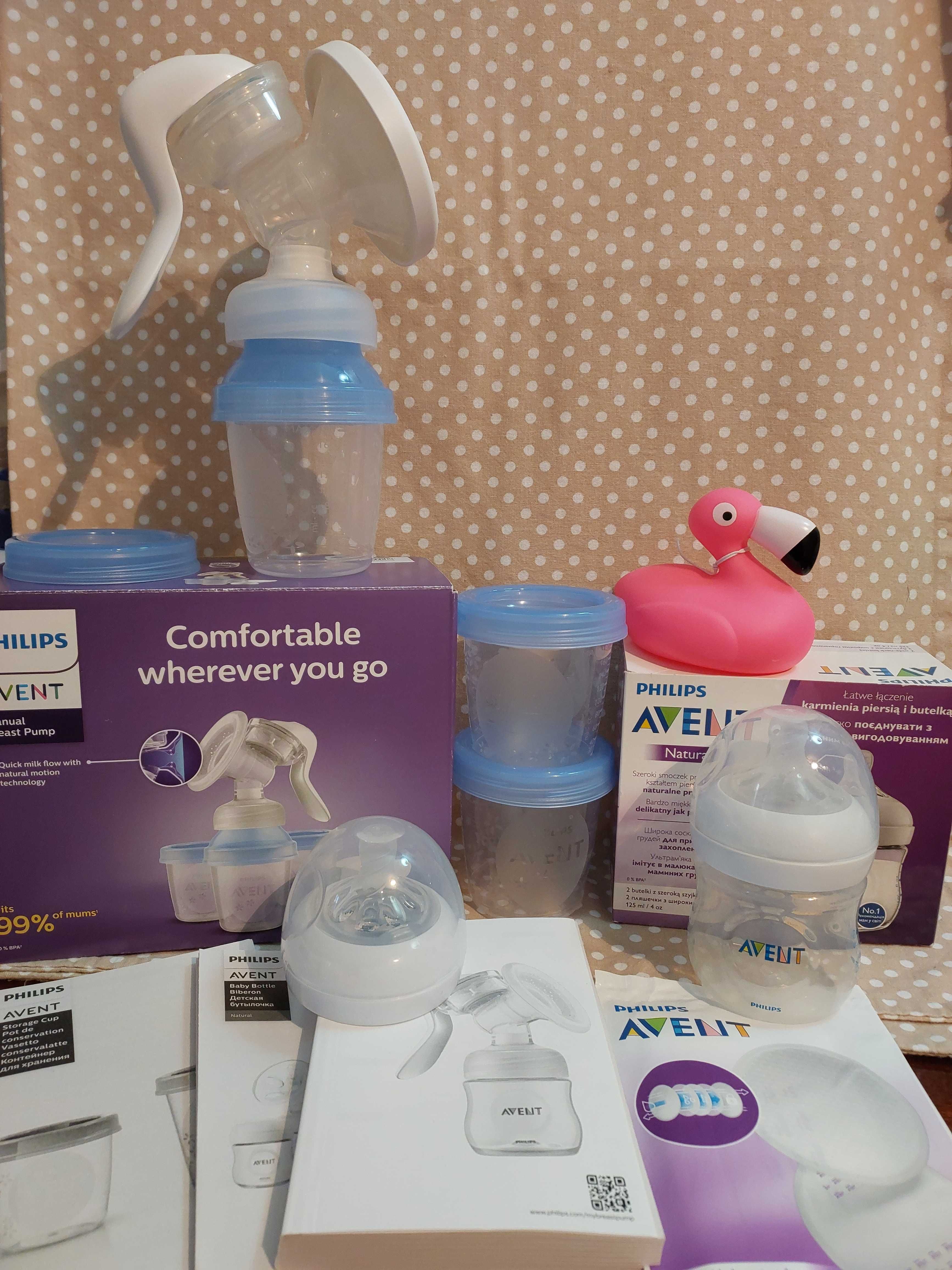 Молоковідсмоктувач ручний з контейнерами Philips Avent