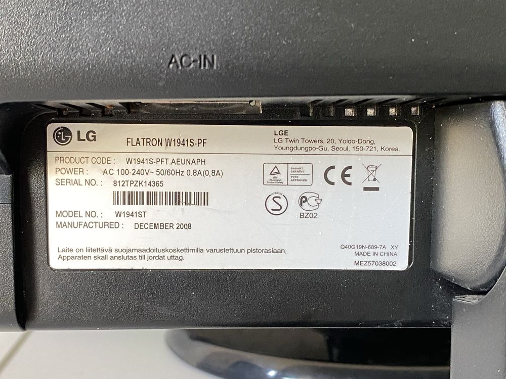 Monitor LG stan bardzo dobry