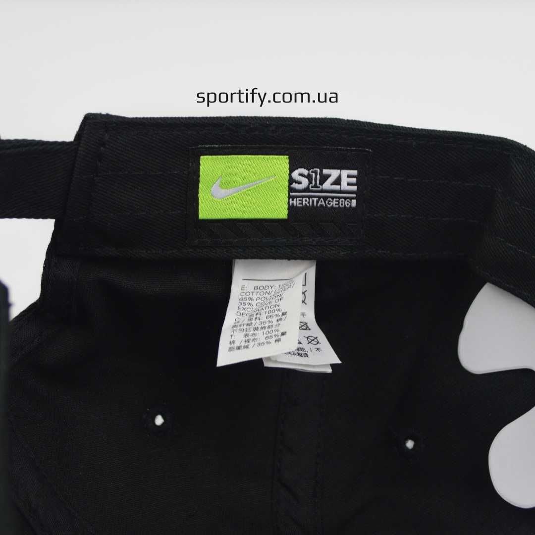 Кепка nike swoosh бейсболка біла найк 546126-010 чорна