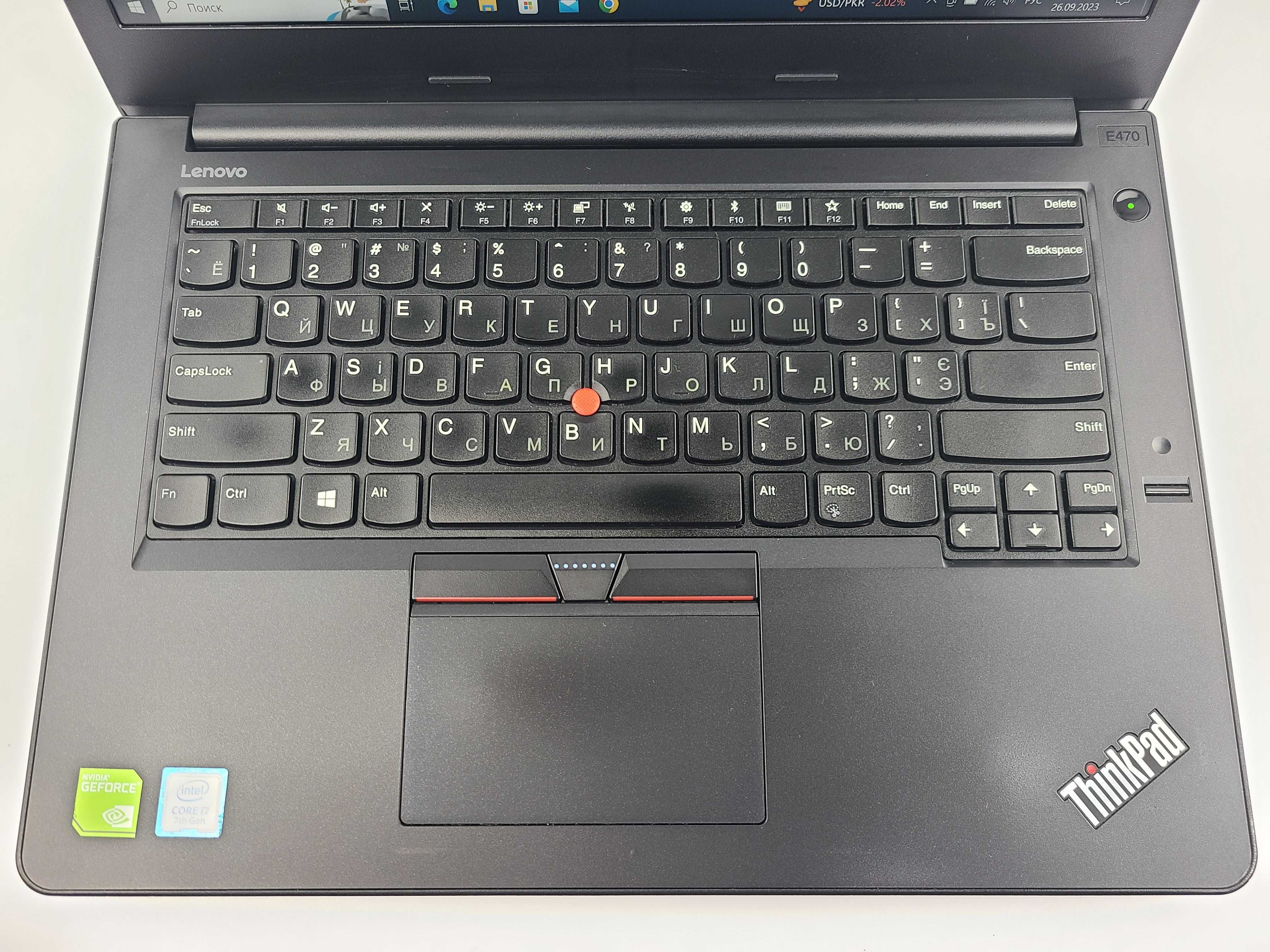 Ноутбук Lenovo ThinkPad E470 FullHD/i7-7500U/940MX 2ГБ/8/256