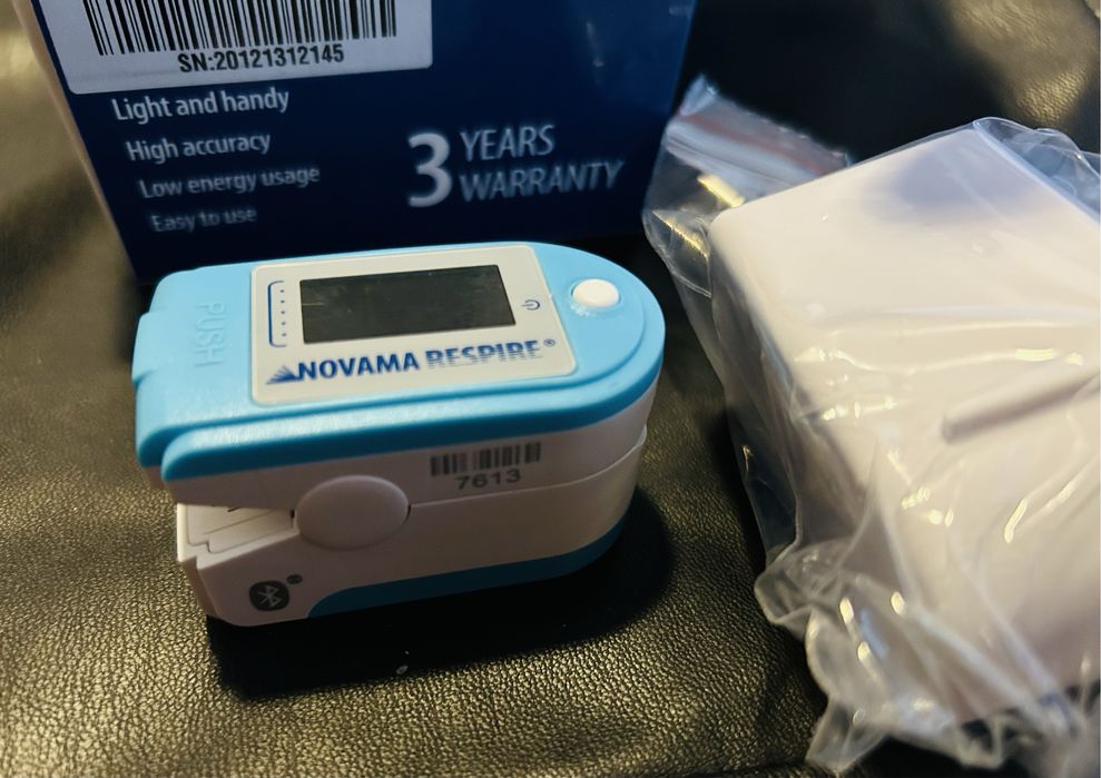Pulsoksymetr NOVAMA Respire Blue z Bluetooth