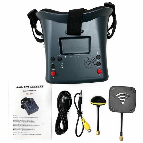 Шолом для FPV дрона 5.8g, запис відео