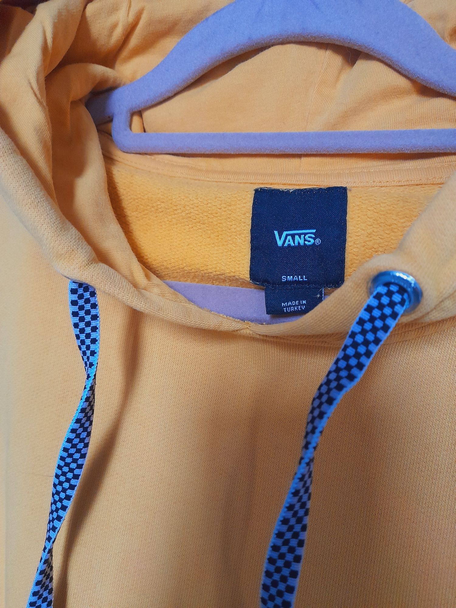 Bluza z kapturem żółta vans kangurka oryginalna original oldschol