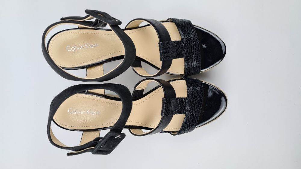 Calvin Klein Nowe Oryginalne Luksusowe Sandały r.40.5 WYPRZEDAŻ!