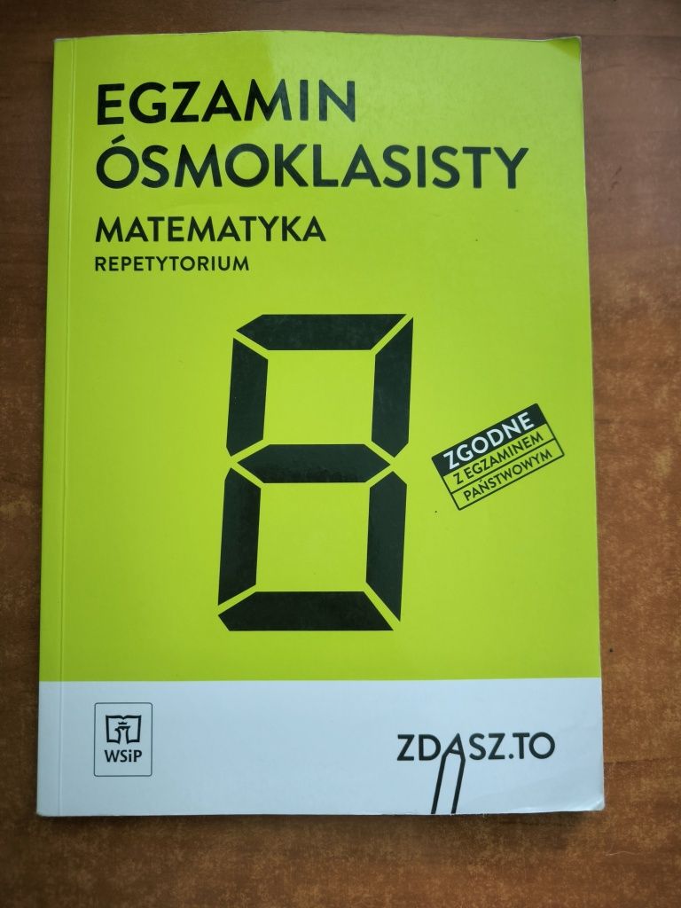 Repetytorium ósmoklasisty zdasz to matematyka WSiP