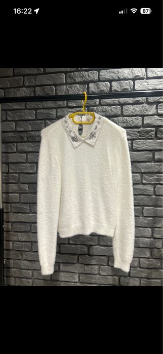 Biały sweter damski (OPIS!)