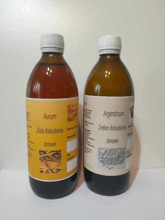 NANO Złoto Koloidalne Jonowe 500 ml, 25 ppm