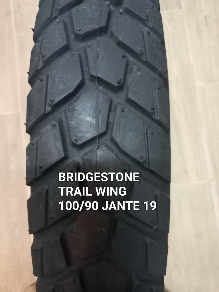 pneu novo mota 100/90/19 Bridgestone trail wing