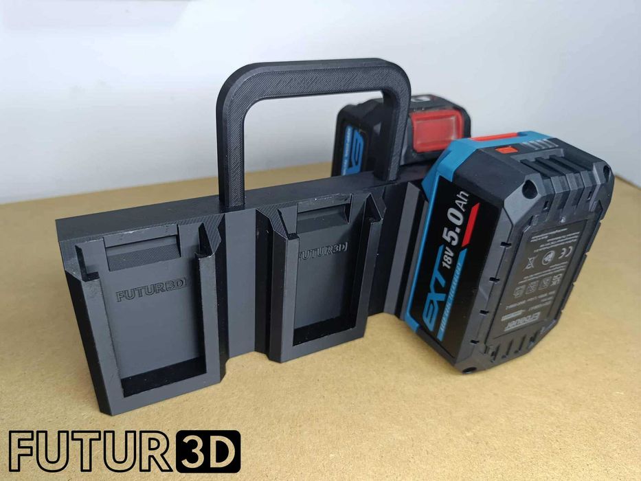 2x Transporter na sześć akumulatorów Erbauer 18V EXT DualVolt