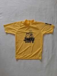 T-shirt criança DEEPLY amarela praia/piscina proteção UV50