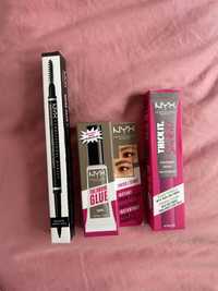 Zestaw do brwi nyx nowy brow glue brow pencil