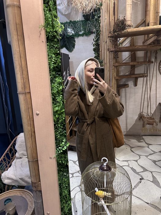 Пальто на утеплювачі, вільного крою oversize