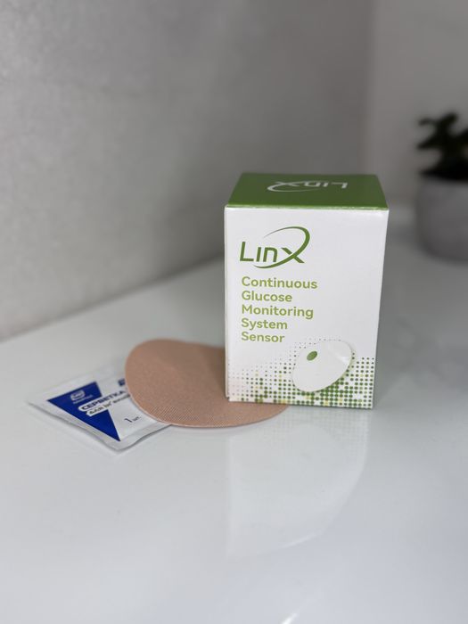 Сенсор моніторингу глюкози LinX завжди в наявності тейп у подарунок