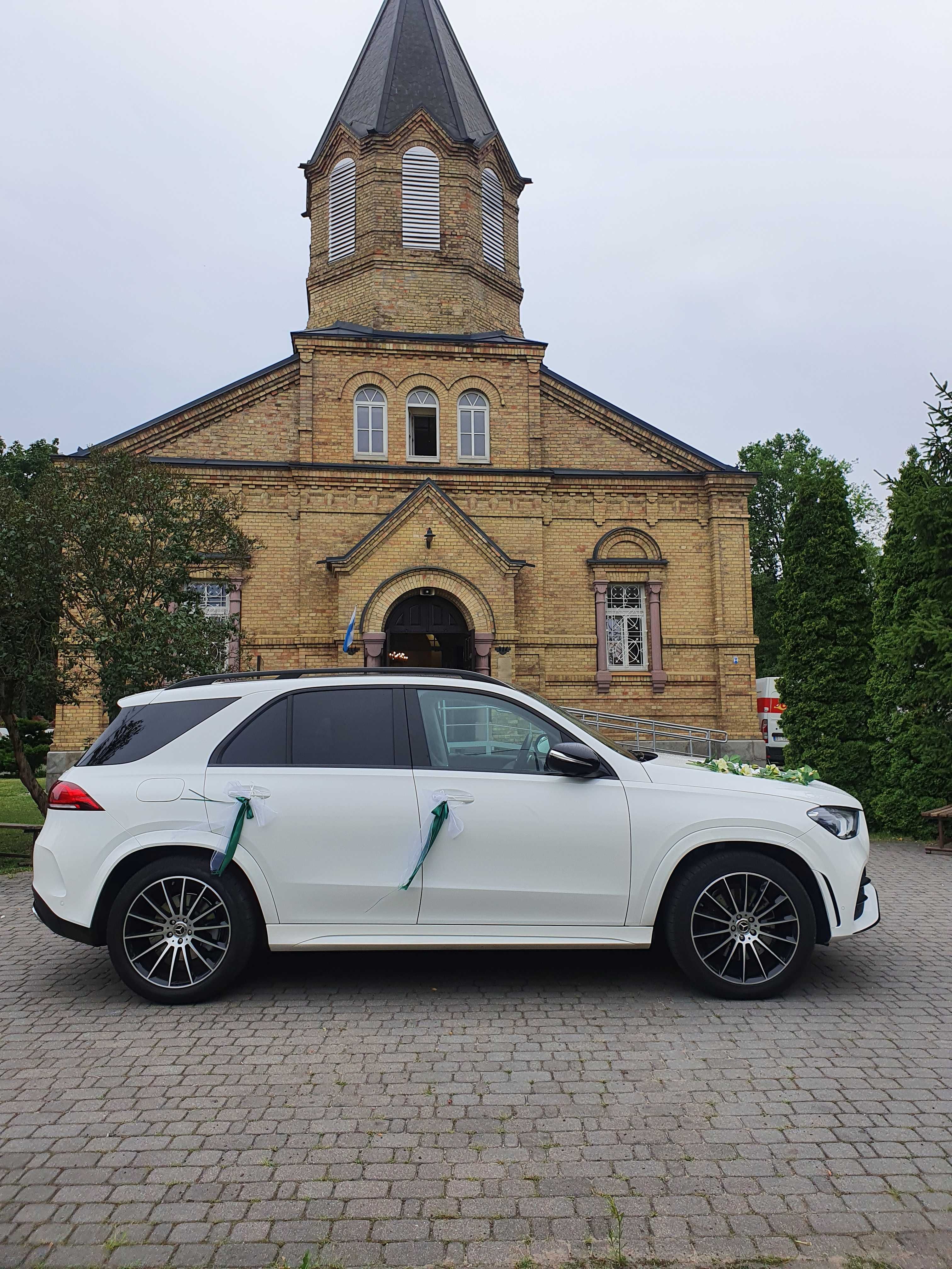 Auto do ślubu, samochód do ślubu. Biały Mercedes GLE 2020 rok !!!