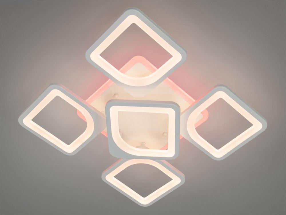 LED люстра з димером і підсвічуванням, 85W
