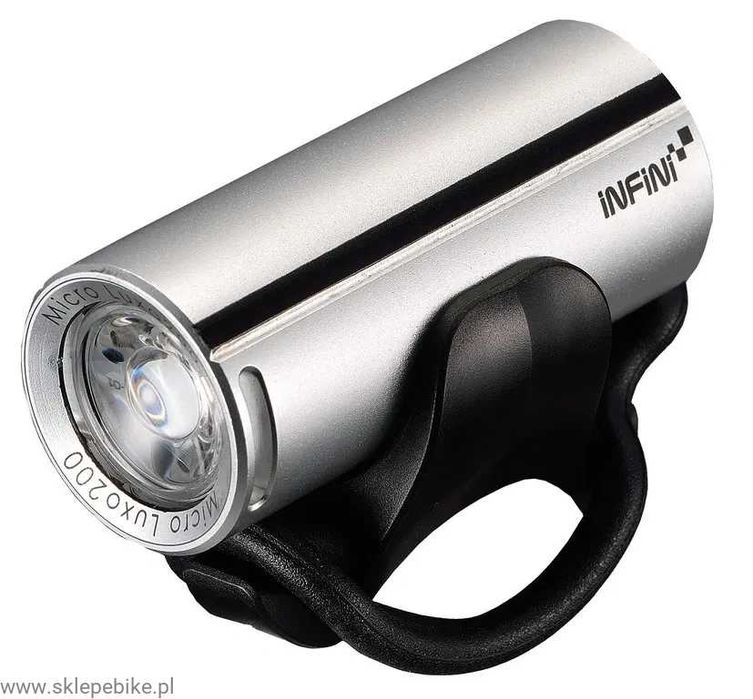Infini Lampka Micro Luxo I-273P 200 lumenów USB na kask i kierownicę