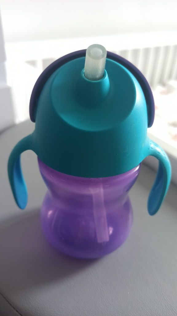 Philips Avent bidon kubek z giętką słomką fioletowy 9m+ 200 ml