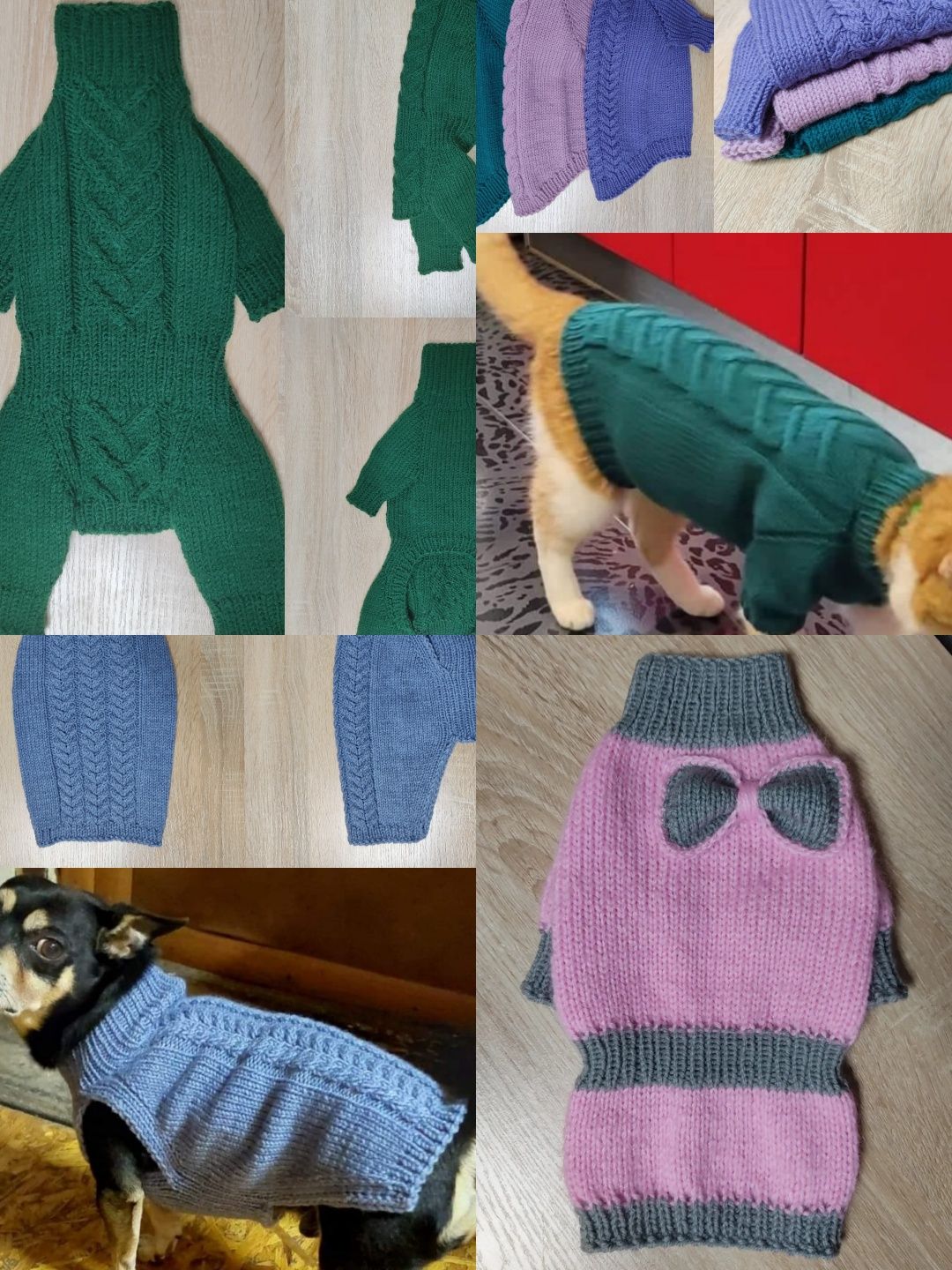 Вяжу на заказ для домашних любимцев: комбинезон, свитер для домашних