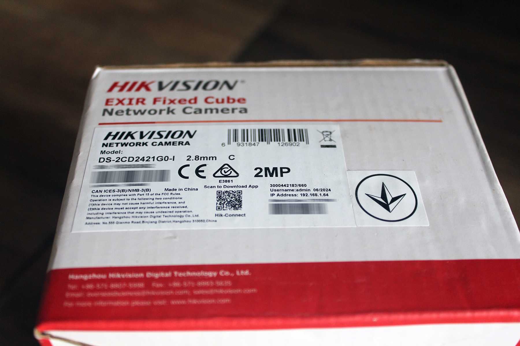 IP камера Hikvision ds-2cd2421G0-i 2.8mm новая кубическая