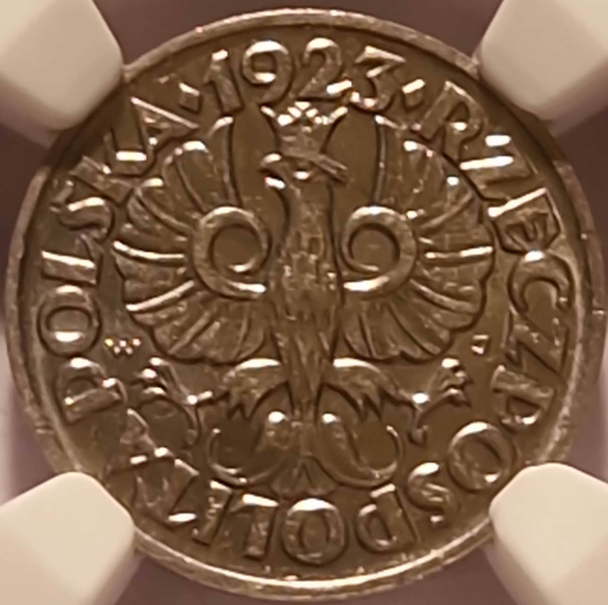 10 groszy 1923 Grading NGC MS64 PIĘKNA