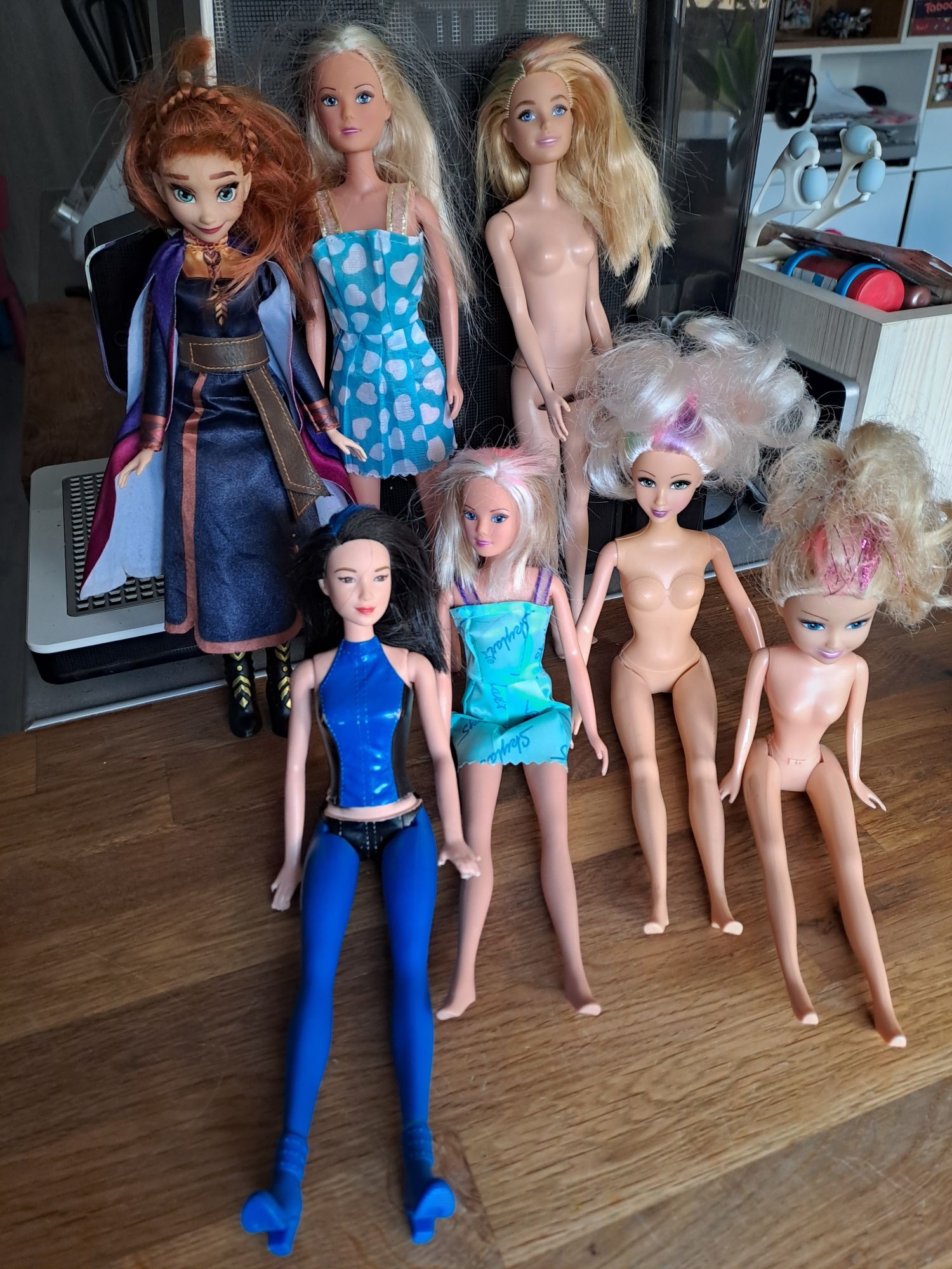 Lalki komplet 7szt Barbie Kraina lodu Frozen inne