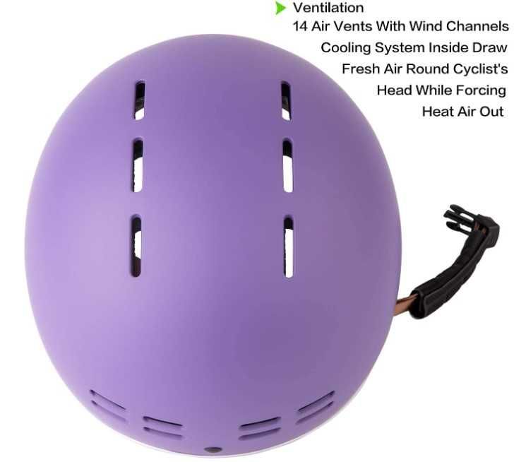 Kask rowerowy OnBros rozmiar 56-61cm kolor fioletowy