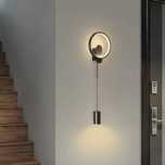 Czarna Lampka nocna do sypialni ,lampa ścienna do salonu