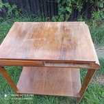 Stolik drewniany pod radio PRL retro