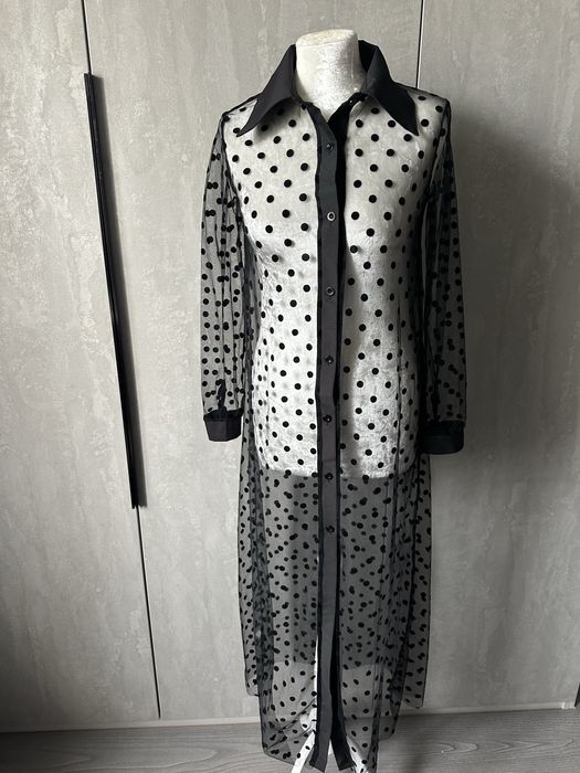 Платье база сетка прозрачное S