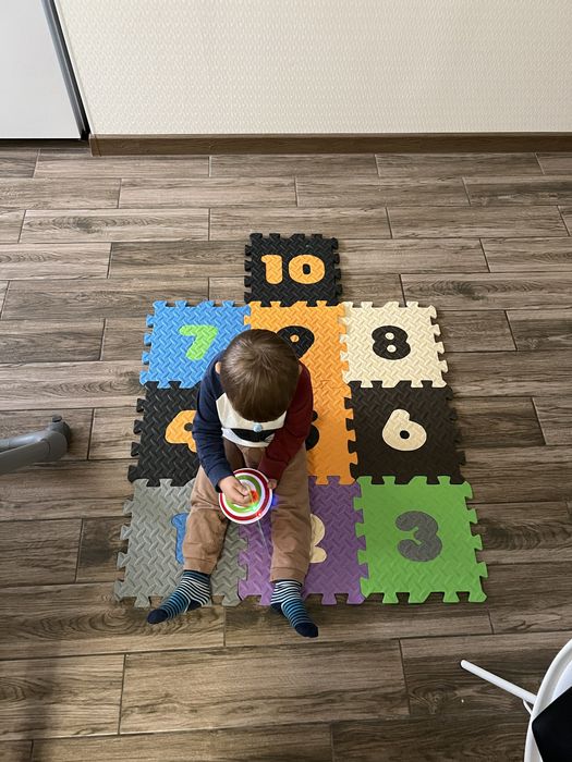 Килимок дитячій пазл с цифрами