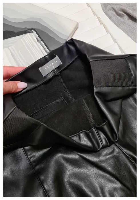 Джеггинсы повседневные искусственная кожа Papaya, р. XS/S