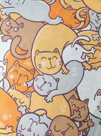 Obrus prostokątny w koty 140×100 cm