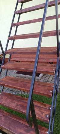 Schody zewnętrzne, schody drewniane