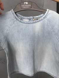 Koszulka t-shirt next jeans jeansowa r.80-86